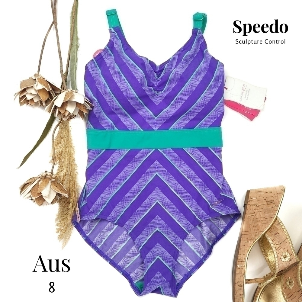 New Speedo Sculpture Body Scuplting One Piece Sz Aus 8/US size 4